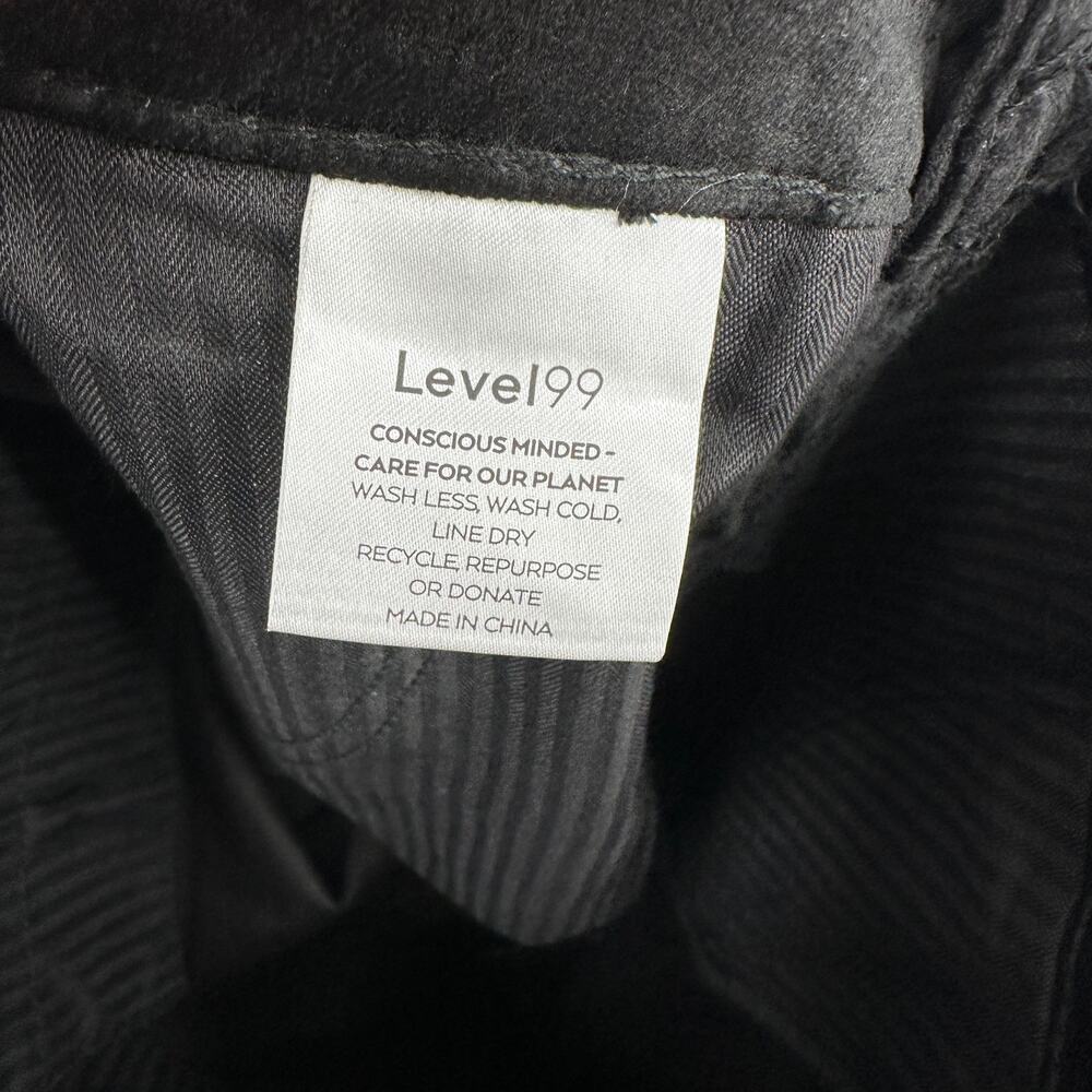 LEVEL 99 NWT Evereve Percy Black Velvet Wide Leg Trouser Pant // 31 - Picture 14 of 16
